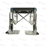 ABLOOM Patient Cart The wheelchair sitting and shooting Chromium plated steel, foldable with chamber, shooting Chrome Steel Commode Wheelchair