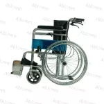 ABLOOM Patient Cart The wheelchair sitting and shooting Chromium plated steel, foldable with chamber, shooting Chrome Steel Commode Wheelchair