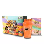 Wheywl Whey Protein ISOLATE 2 LB Snoo Flavor, free orange -shakes and whey protein, mini size