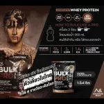 Free delivery Mountain Rock Whey Protein 33G Bulkpro+Weight gain formula Strengthens muscle mass, chocolate flavor without sugar