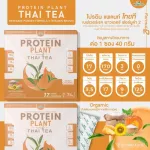 Protein PLANT Thai Tea Plant Protein 2 flavors of Thai tea protein from rice, peas, stove, sunflower seeds, gold pods and potatoes, free 1 box of pearls containing 7 sachets.