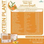 Protein PLANT Thai Tea Plant Protein 2 flavors of Thai tea protein from rice, peas, stove, sunflower seeds, gold pods and potatoes, free 1 box of pearls containing 7 sachets.