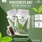 PROTEIN PLANT โปรตีนพืช สูตร 2 รสชาเขียว มัทฉะ โปรตีนจากพืช 5 ชนิด ออเเกรนิค แถมฟรีไข่มุกบุก 23 ซอง  ขนาด 1 กระปุก ปริมาณ 920 กรัม