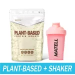 MATELL Plant-Based Protein Isolate แพลนต์เบสด์ ไอโซเลท Non Whey โปรตีนพืช Plant-based แถม แก้วเชค สุ่มสี Shaker 500 ml