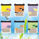 Water Proof Zip Lock Bag ซองกันน้ำipad Tablet มือถือ คล้องคอ ดำน้ำ ทัชสกรีนได้ ซองเล่นน้ำสงกรานต์ สีสวยลายน่ารัก