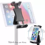 Tablet iPad Holder Mount Clip 360° Rotation for iPad 5.5-13.5" Tablet iPhone ที่ยึดมือถือ ที่ยึดแท็บเล็ต ที่ยึดไอแพด เข้ากับไม้เซลฟี่ ขาตั้งกล้อง และอ