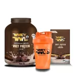 WHEYWWL เวย์โปรตีน Isolate 4 lb รสช็อกโกแลต แถมฟรีแก้วเชคเกอร์สีส้มและ เวย์โปรตีน ขนาดมินิ