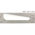 หม้อนอน พลาสติก Bed pan Comfort100 กระโถน ผู้ป่วย