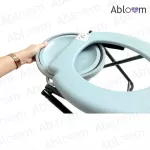 เก้าอี้นั่งถ่าย พับได้ เหล็กชุบ - สีเทา