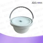 เก้าอี้นั่งถ่าย พับได้ เหล็กชุบ - สีเทา