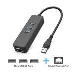 USB to LAN + USB 3.0 Hub 2 in 1 Adapter and USB 2.0