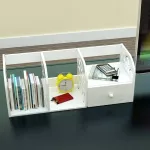 Multipurpose book shelf Smooth white, durable pattern, easy to install