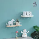 Wall shelf with key hanging Wall hanging layer with Decorative Wall Shelves Hat Key Holders Storage.
