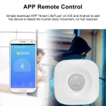 Tuya Smartlife Wi -Fi Motion Pir Wireless Sensor - Sensor Sensor Movement control via Smartlife. No need to use Hub.