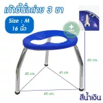 ถูกจริง เก้าอี้นั่งถ่าย 3 ขา คละสี S M L เก้าอี้นั่งส้วม ถ่ายปัสสาวะ อุจจาระ เก้าอี้ครอบโถส้วม สุขาคนป่วย Commode Chair