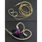 KZ Premium Gold-Silver Gold-Silver Headphones >> Ready to deliver from Thai insurance