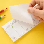 Note paper is a schedule post -it day with glue.