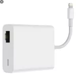 Lightning to RJ45 Port LAN for iPhone iPad with charts