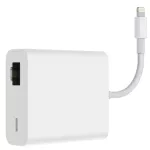 Lightning to RJ45 Port LAN for iPhone iPad with charts