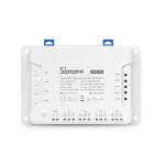 Sonoff 4ch Pro R3 Wireless Switch via System Wi-Fi controls off-opening 4 electrical equipment.