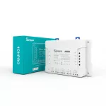 Sonoff 4ch Pro R3 Wireless Switch via System Wi-Fi controls off-opening 4 electrical equipment.