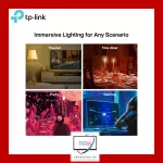 TP-Link Tapo L530E Smart Bulb RGB, Smart Light, E27 Multicolor Smart Libra The light bulb changes up to 16 million shades. Order directly through the app. Guaranteed 1