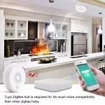 Tuya Smartlife Zigbee Smoke Detector. Zigbee smoke detection sensor. Used with Tuya Gateway. Used with the Tuyasmart/ Smart Life app.
