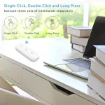 Tuya Smartlife Zigbee Remote 3 -button remote control button can be controlled through the application.