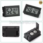 Humidity meter measuring temperature, humidity and digital temperature, fast delivery from Thailand, has a ready -to -use charcoal.