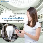 T3 Smart Light Bulb RGBCW E27 9W Dimmble Intelligent LED LED LED can adjust the color 16 million colors, dimmer, can adjust the brightness. Command via mobile Easy to connect