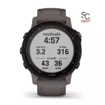 Garmin Fenix 6s Pro Solar Amethyst W/Shale Band นาฬิกา GPS มัลติสปอร์ตพรีเมี่ยม  ประกันศูนย์ 1ปี