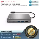Feeltek Portable 8 in 1 USB-C Hub by Millionhead USB-C's Feeltek 8-in-1 HDMI video output supports 4K HDMI and VGA