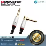 Monster Cable Studio Pro 2000 21FT Angled to Straight Instrument Cable by Millionhead 21FT Durable