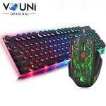 Vouni, keyboard, wireless Model, J40 Rainbow Backlit Gaming Keyboard Mouse Set E2743Y