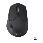 Logitech M720 Wireless Triathlon Mouse with Bluetooth for PC Hyper-Fast Scrolling and USB Unify Unifying Receiver for Computer and Laptop *No Invoice *