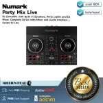 Numark  Party Mix Live by Millionhead เครื่องเล่นดีเจคอนโทรลเลอร์ มาพร้อมกับ  อินเตอร์เฟซ  ไฟ LED และ ลำโพง ในตัว