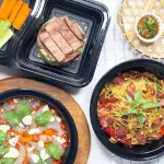 Clip Pac Meal Pac กล่องอาหาร กล่องใส่อาหาร แบบกลม แบบเหลี่ยม รุ่น Meal Pac ขนาด 650 มล. 1 แพ็ค 12 กล่อง