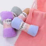 ผ้าขนหนู สำหรับเช็ดหน้า ซับหน้า มินิมอล ขนผ้านุ่มซับน้ำได้ดีขนาด35 x75 cm