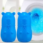 น้องหมีสีฟ้าดับกลิ่นและฆ่าเชื้อแบคทีเรียในชักโครก ใช้ใส่ในถังชักโครก ให้น้ำสีฟ้าสีสันสวยงามและถังชักโครกสะอาดลดแบคทีเรีย เหมาะกับห้องน้ำทุกที่