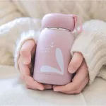 กระบอกใส่น้ำ ไซต์มินิขนาด300ml ขนาดพกพาสะดวกต่อการใช้ ใส่น้ำเย็น น้ำร้อนได้สีสันน่ารักน่าใช้