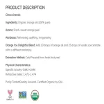 Now Foods Essential Orange Oil, Organic 30 ml 100% Pure & Certified Organic Orene Oral Operation Oil