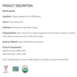 Now Foods Essential Peppermint Oil, Organic 30 ml 100% Pure & Certified Organic Essential Oil Peppermint