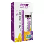 NOW FOODS Essential Oil ", relaxed sleep, reduce stress," Essential Oils, Take a Zen Ten Roll on, 1/3 FL OZ 10 ml
