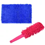 GALAXY 60x39 cm microfiber doormat with a blue, dusting, microfiber, Shuttle Brusher CD-012 pink