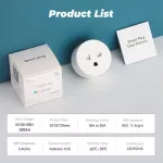 Tuya Smartlife Wi-Fi Smart Plug 10A - ปลัีกไฟ ปลัีกอัจฉริยะ ควบคุมผ่านแอพ Smartlife 10A สั่งงานด้วยเสียงได้ Google assitant / Amazon Alexa