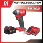 Wireless screwdriver 18 volts Milwaukee M18 FID2-0 with 5 AH battery and charger