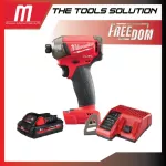 Wireless screwdriver 18 volts, Milwaukee hydraulic M18 FQ-0 with 3 AH and charging battery.