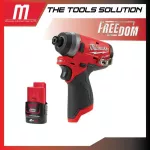 Milwaukee, wireless screwdriver, 12 volts M12 FID-0 with 2 AH battery
