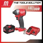 18-volt wireless screwdriver Milwaukee M18 FID2-0 with 12 AH battery and charging platform