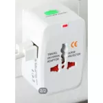 White power plug Universal Plug Travel Adapter + 2USB foreign travel equipment Can be used in many countries